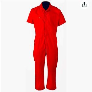 Red jumpsuit